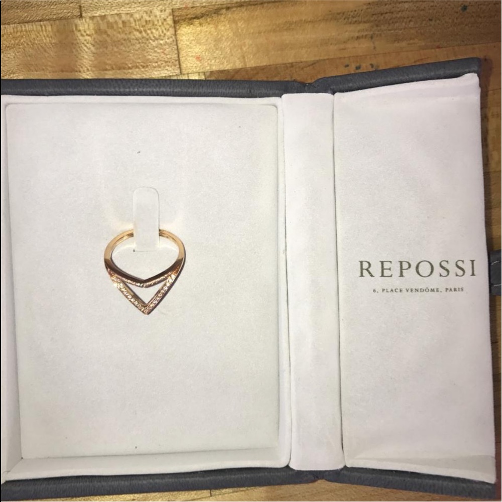 Repossi Solid 18k Rose Gold Ring - image 6